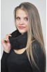 Karakul fur headband black - Fur collar